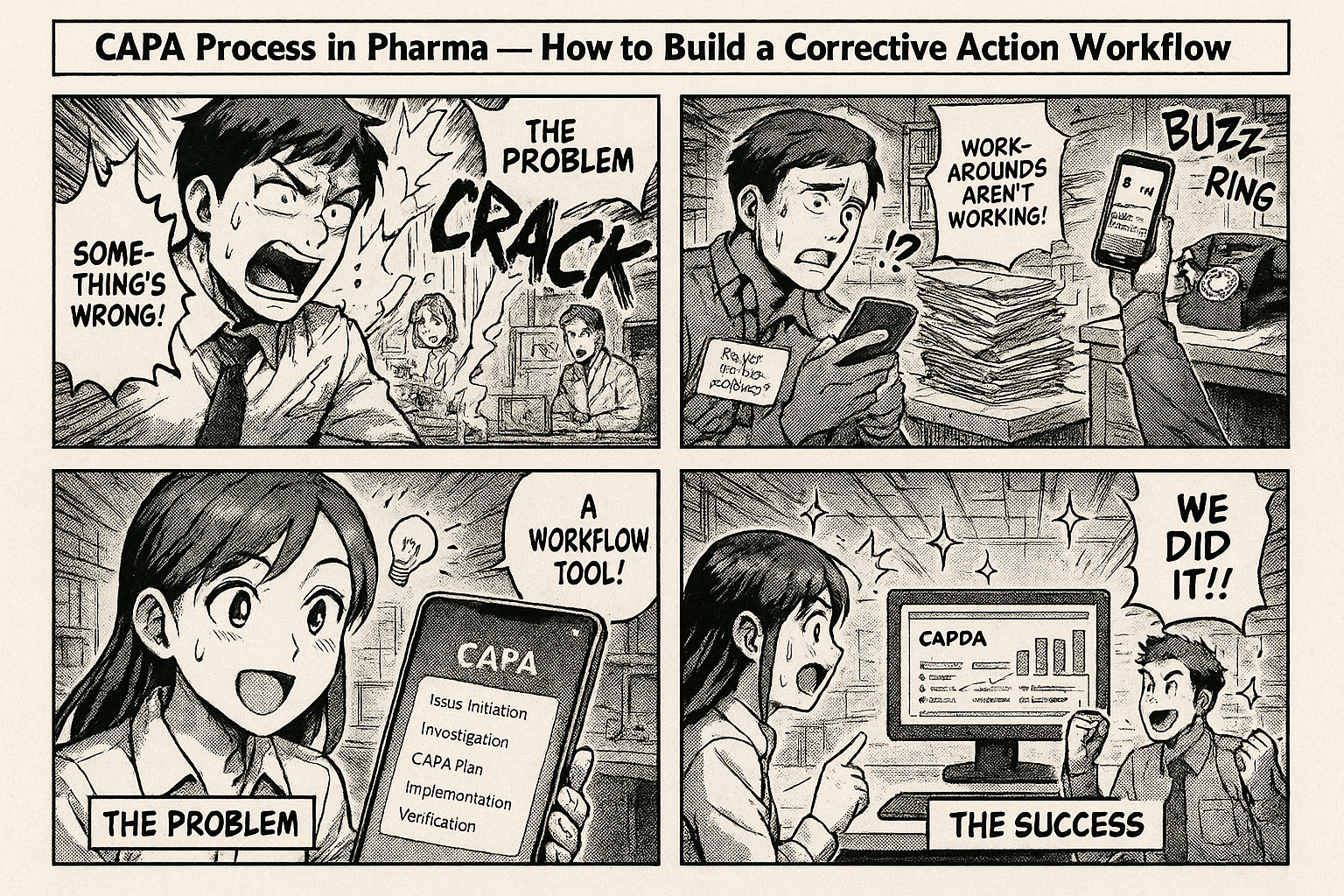 CAPA Process in Pharma — How to Build a Corrective Action Workflow