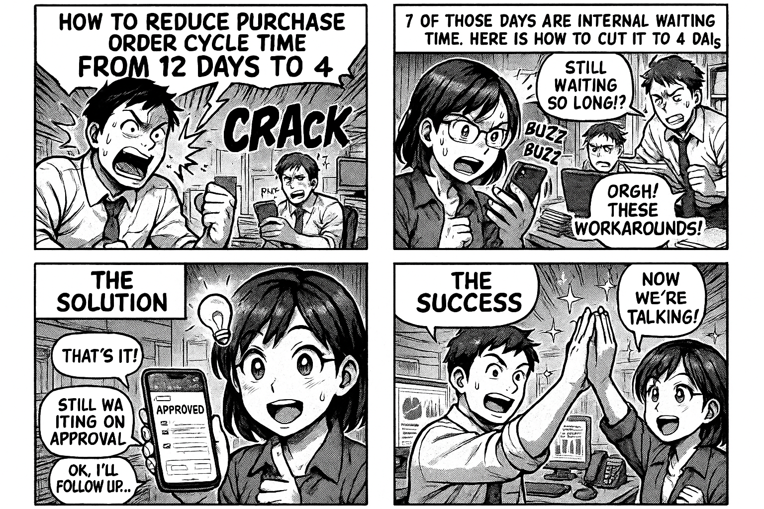 How to Reduce Purchase Order Cycle Time from 12 Days to 4
