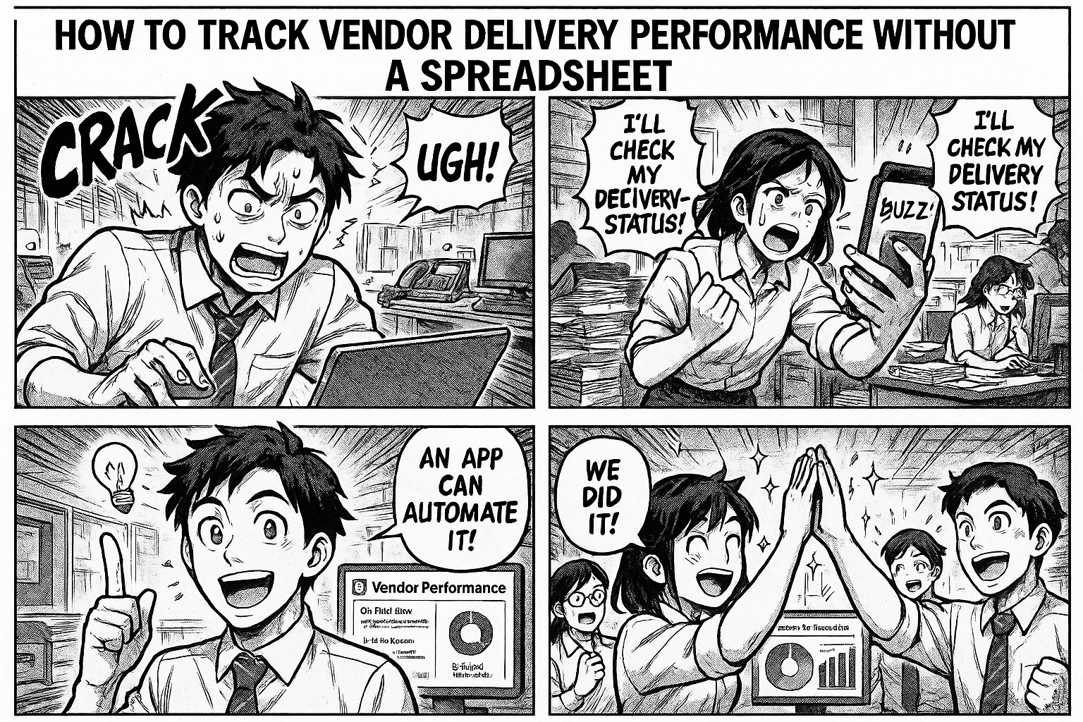 How to Track Vendor Delivery Performance Without a Spreadsheet