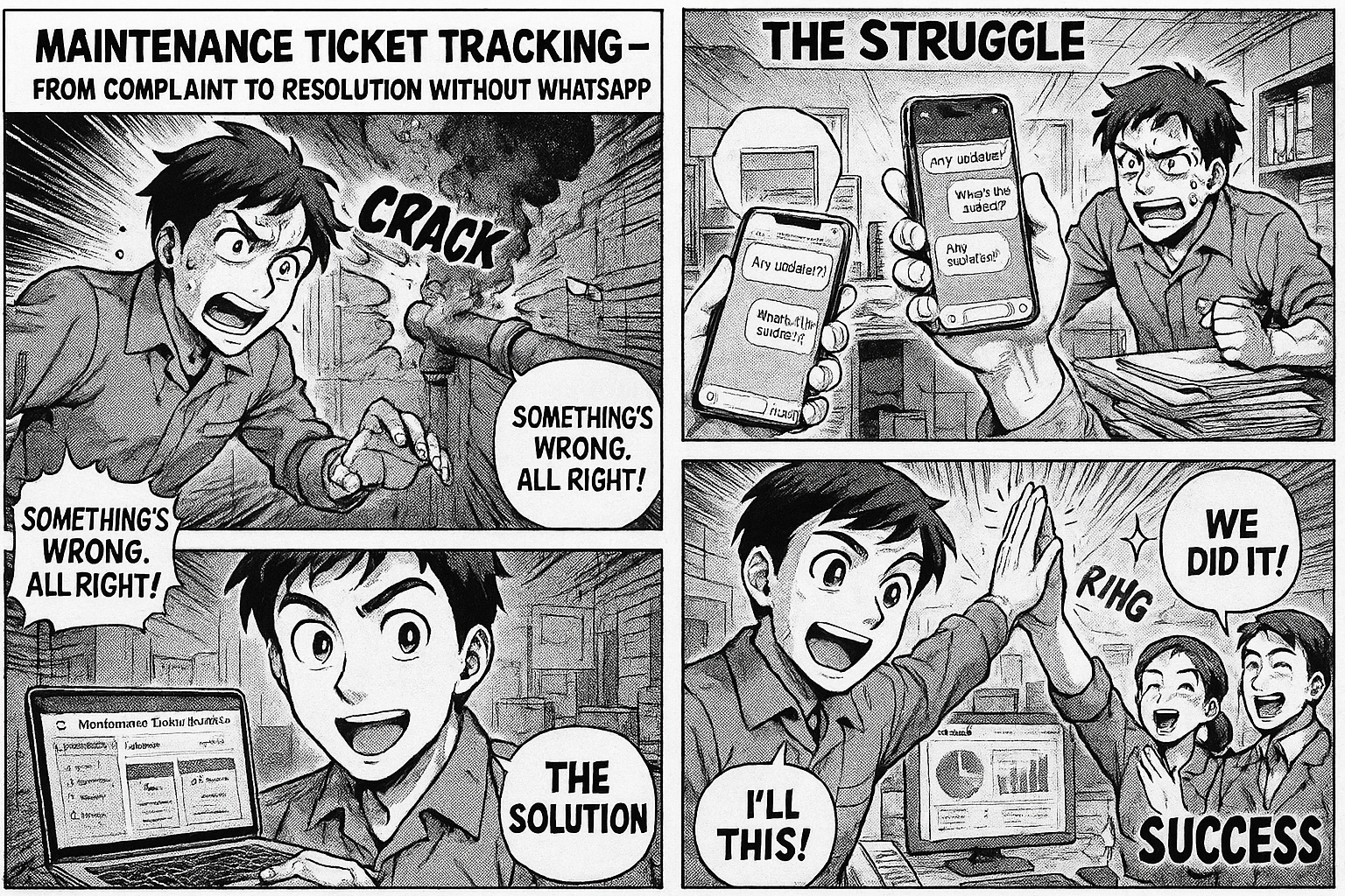 Maintenance Ticket Tracking — From Complaint to Resolution Without WhatsApp