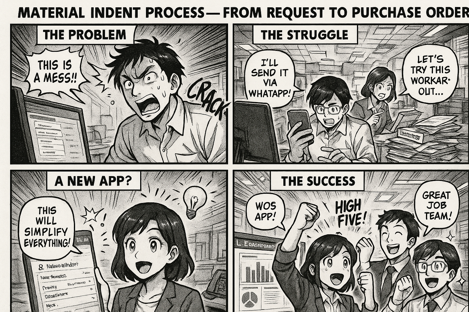 Material Indent Process — From Request to Purchase Order