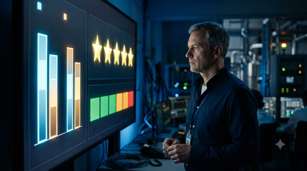 Monthly production commitment review — committed vs dispatched, reason-coded and closed