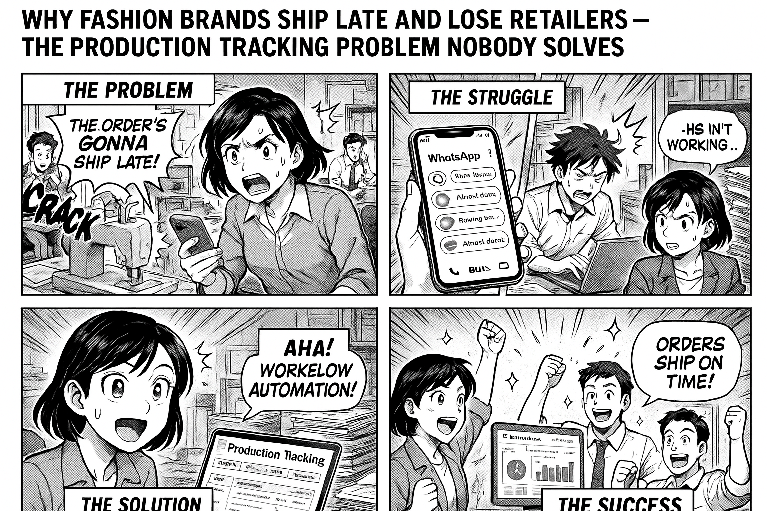Why Fashion Brands Ship Late and Lose Retailers — The Production Tracking Problem Nobody Solves