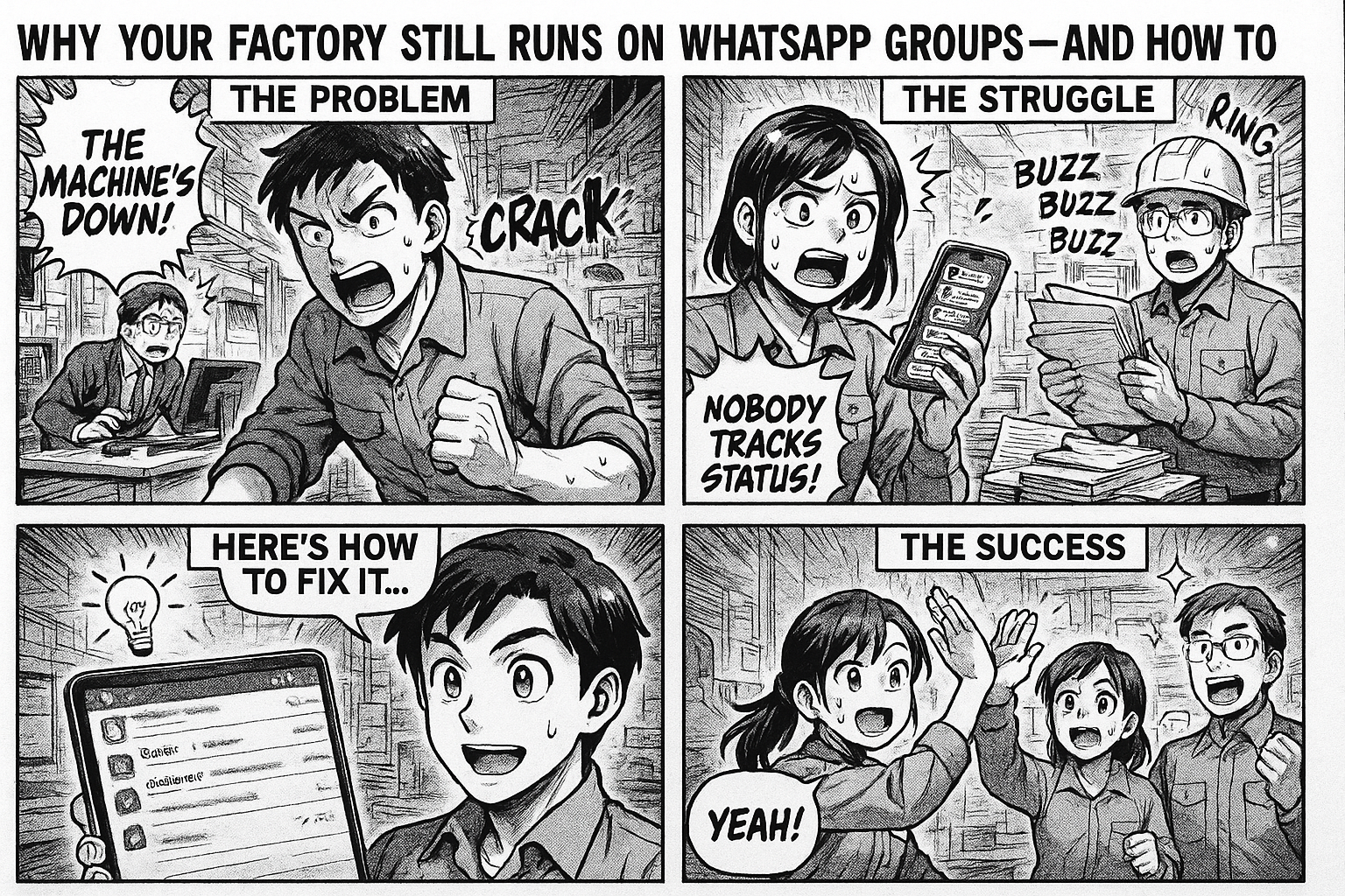 Why Your Factory Still Runs on WhatsApp Groups — And How to Fix It