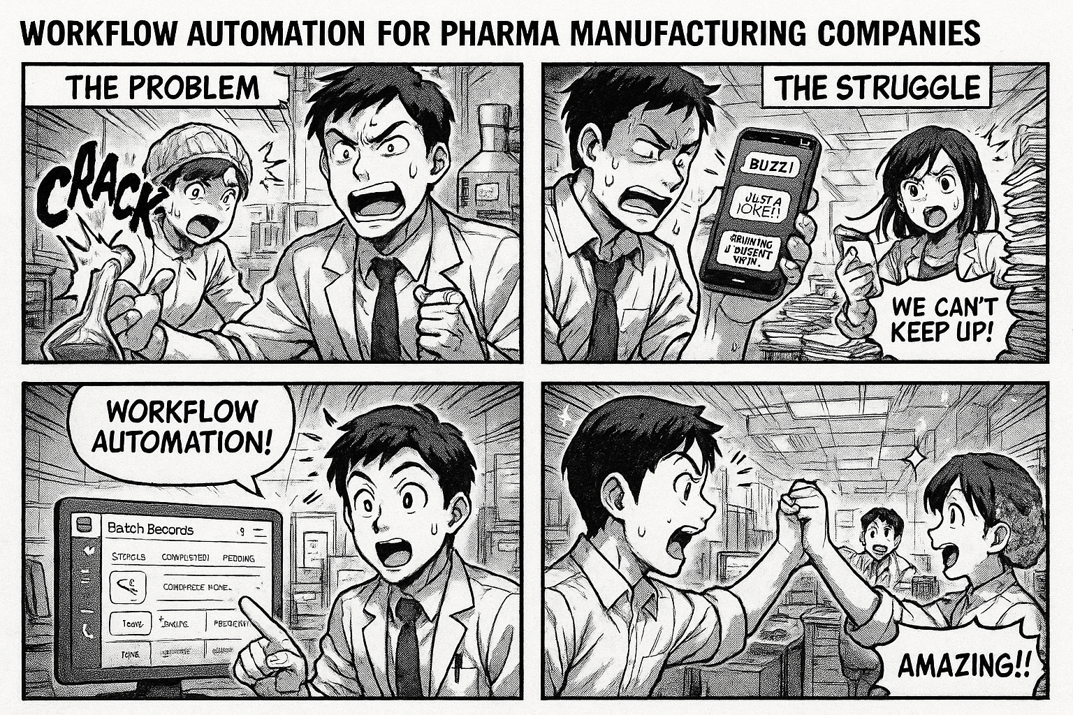 Workflow Automation for Pharma Manufacturing Companies