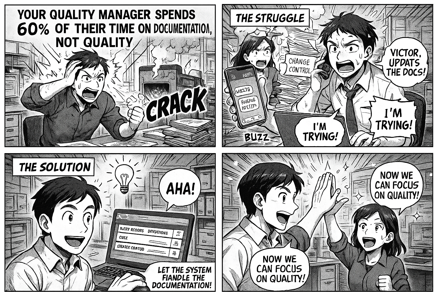 Your Quality Manager Spends 60% of Their Time on Documentation, Not Quality